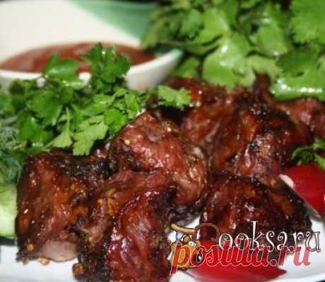 Шашлык из свиной лопатки (длительное маринование) фото рецепт приготовления