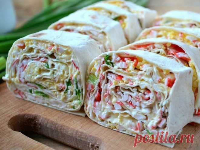 Рулеты из лаваша: 10 ВКУСНЫХ НАЧИНОК | Готовим дома | Яндекс Дзен