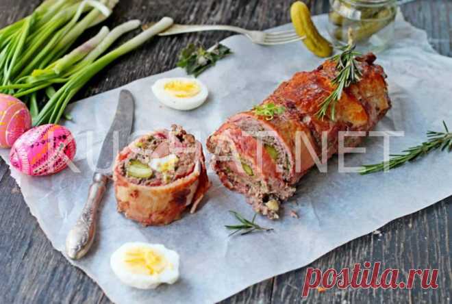 Мясной хлеб с яйцом и огурцом. Рецепт с фото &bull; Кушать нет
