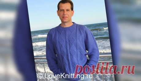 Пуловер с узором | Loveknitting.ru