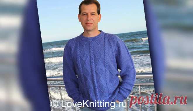 Пуловер с узором | Loveknitting.ru