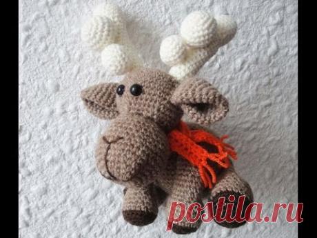 Рождественский ОЛЕНЬ Ч-2 Christmas deer P-2 Crochet