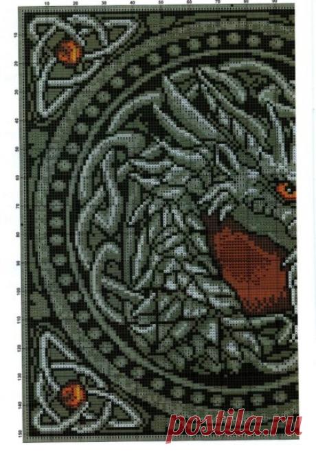 Дракон схема вышивки крестом. Бесплатные схемы вышивки | Я Хозяйка