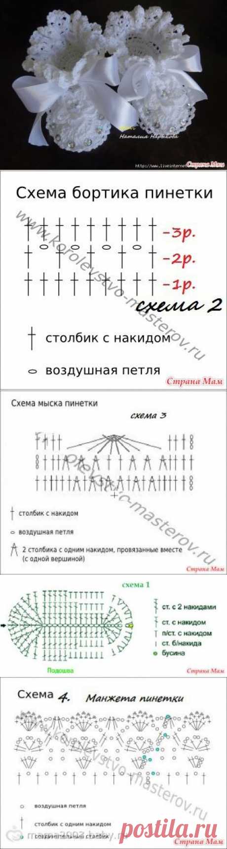 Пинетки (описание и схемы)