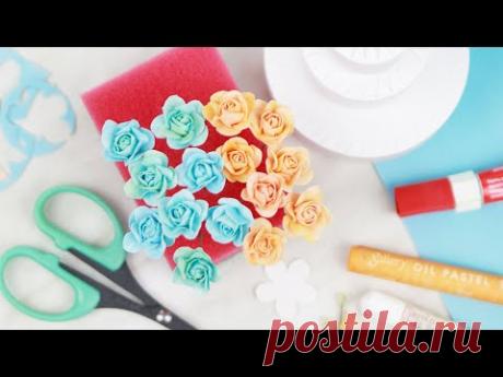 Маленькие розы из фоамирана для декора торта из картона/ Какой фоамиран я использую? ЗАКУЛИСЬЕ (32)