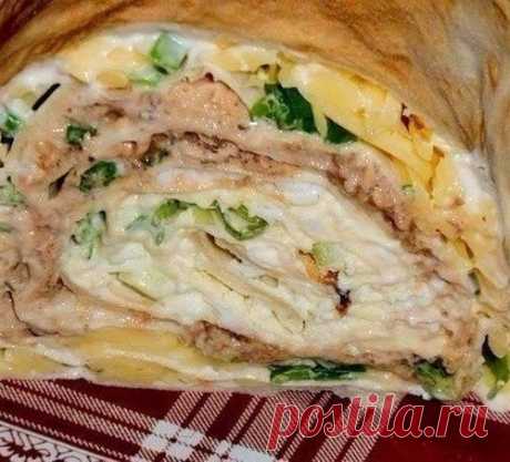 Рулет "Мимоза"