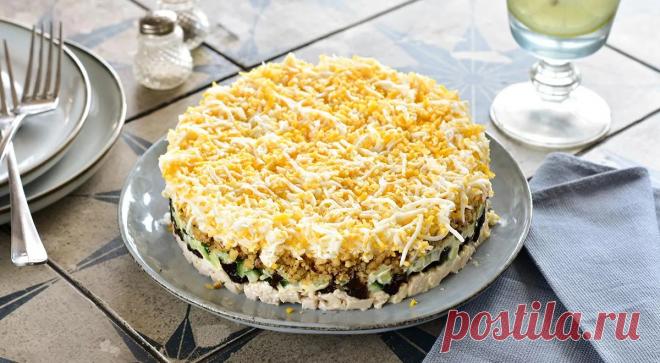 Салат «Нежность» с курицей, черносливом и грецкими орехами, пошаговый рецепт с фото на 300 ккал Салат «Нежность» с курицей, черносливом и грецкими орехами. Вкусный рецепт приготовления с пошаговым описанием, фото и отзывами. Удобный поиск рецептов и кулинарное вдохновение на Gastronom.ru