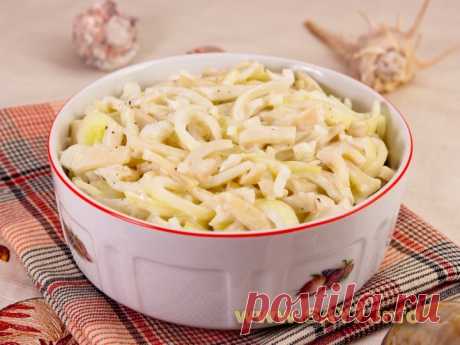 Кальмары под майонезом