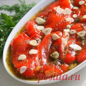 МАРИНОВАННЫЕ ПЕЧЕНЫЕ ПЕРЦЫ