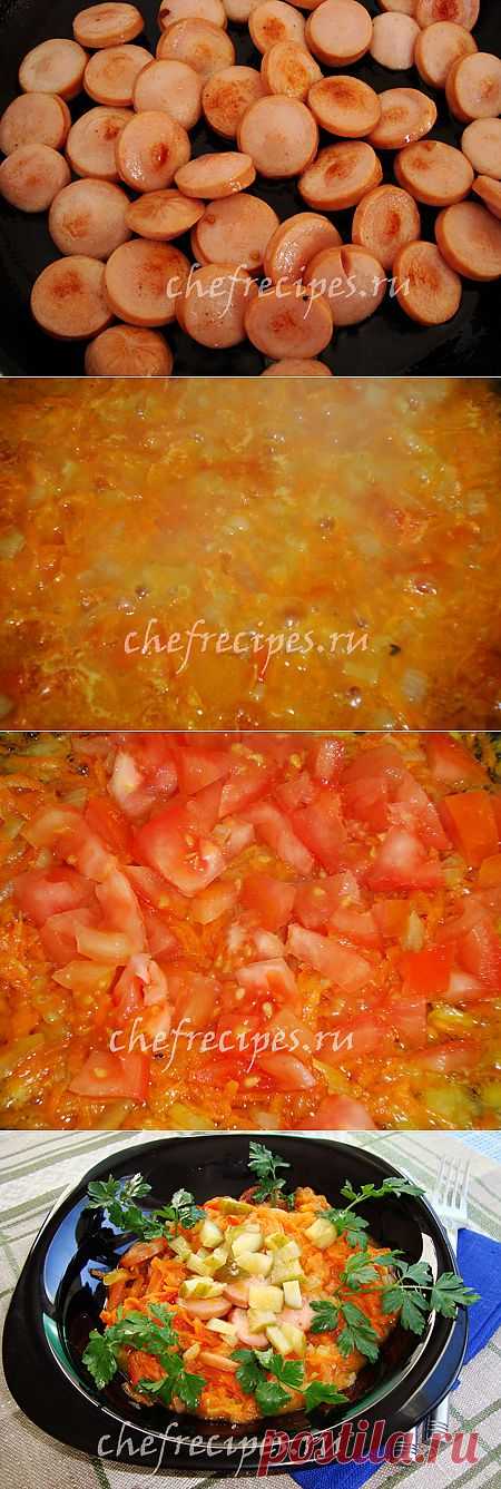 Гуляш из сосисок | Кулинарные рецепты от Людмилы