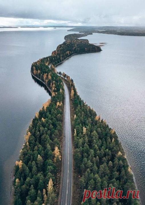 Ponte da natureza, Finlândia.
