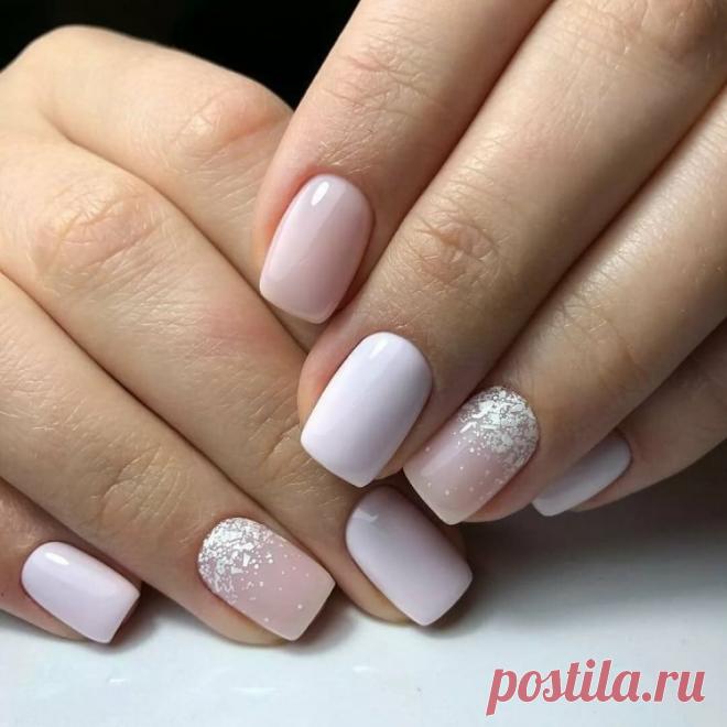 Белый светлый маникюр - 62 фото - картинки и рисунки: скачать бесплатно