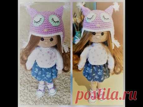 Kукла вязаная крючком часть 1 Crochet doll - YouTube