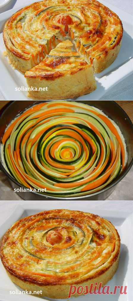 Овощной пирог Полосатик – вкусно и полезно!