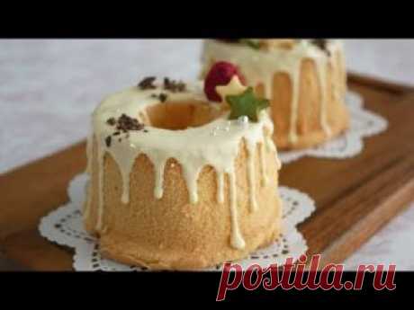 生クリームをたっぷり詰めた小さなシフォンケーキ | Mini chiffon cake