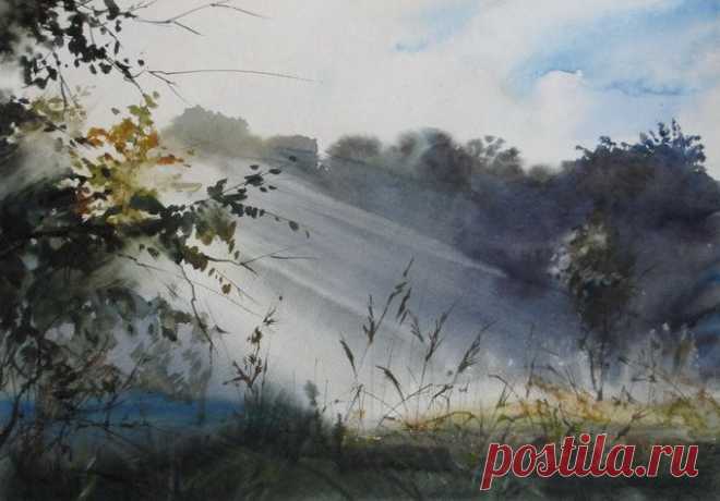 Илья Ибряев. Акварель.