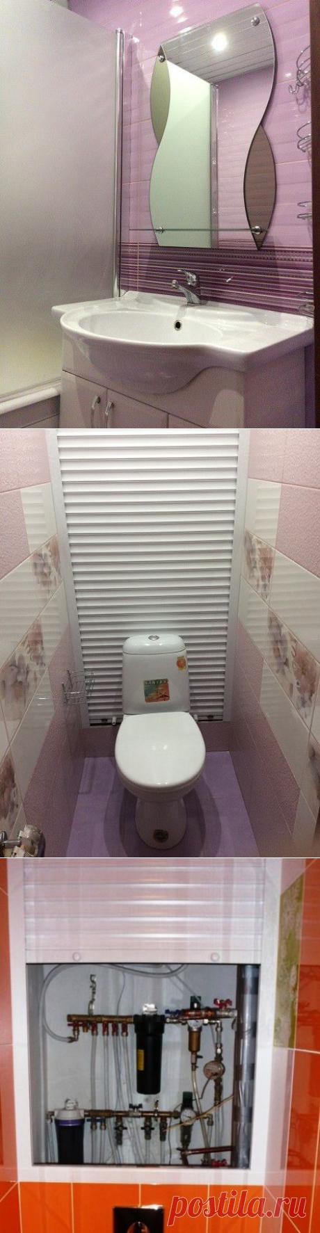 Необычайная раскладка в ванной комнате