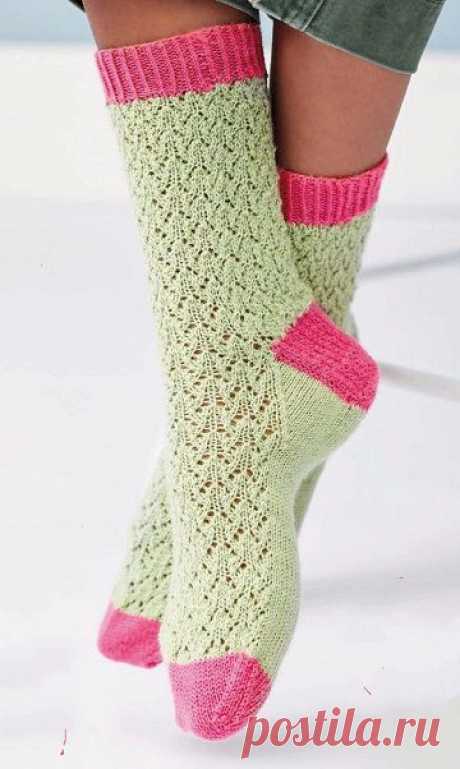 Вязаные носки «Шаг вперед» | ВЯЗАНЫЕ НОСКИ