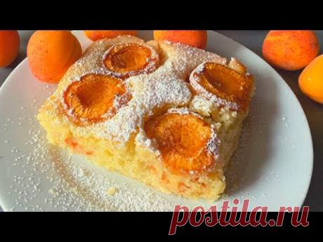 ПИРОГ С АБРИКОСАМИ 🍑🍑 Абрикосовый Пирог. Пирог с абрикосами на сметане/Домашняя Выпечка