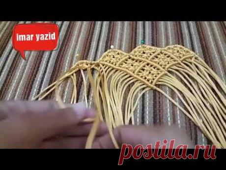 Tutorial tutup tas cantik macrame