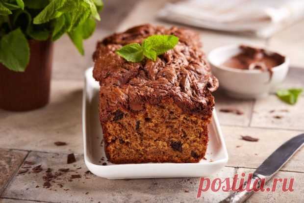 Шоколадно-банановый кекс – простой и вкусный рецепт, как приготовить пошагово