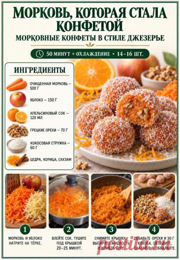 Морковные конфеты