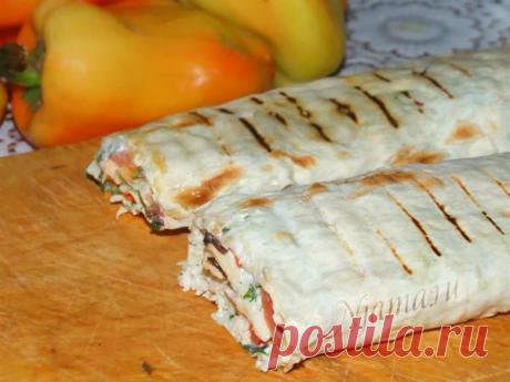 Лаваш с овощами и куриной грудкой | Готовим вместе с Нямой