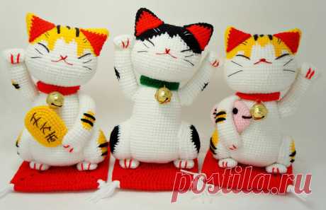 Японские вязаные талисманы Можно связать не просто игрушку, а игрушку со смыслом, которая принесет в жизнь хозяина что-то хорошее. А какие японские талисманы и для чего нужны, читайте в этой статье рукоделие, анна утешева,талисманы,вязаные талисманы,япония,рукоделие,вязание,аминеко,итиро,манеки неко,кокеши, хобби