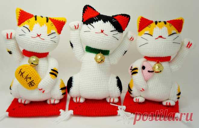 Японские вязаные талисманы Можно связать не просто игрушку, а игрушку со смыслом, которая принесет в жизнь хозяина что-то хорошее. А какие японские талисманы и для чего нужны, читайте в этой статье рукоделие, анна утешева,талисманы,вязаные талисманы,япония,рукоделие,вязание,аминеко,итиро,манеки неко,кокеши, хобби