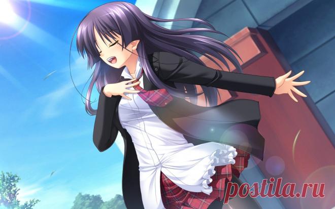 Девушки-аниме в школьной форме (36 фото) ⭐ Забавник