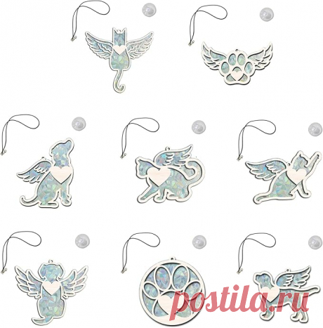 Atrapasoles animales para mascotas con ala, colgante de madera para colgar en la ventana del hogar, decoración para colgar en el recordatorio de pájaros, adorno colgante : Amazon.com.mx: Jardín