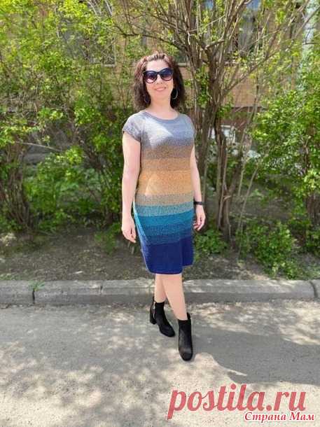 Платье спицами 