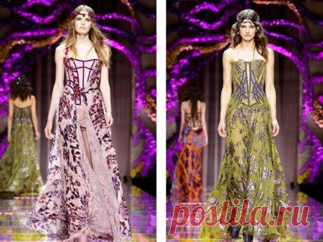 БОХО-ШИК В НОВОЙ КОЛЛЕКЦИИ ATELIER VERSACE HAUTE COUTURE ОСЕНЬ-ЗИМА 2015-2016
