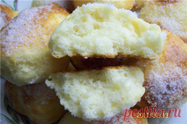 Быстрые сладкие творожные булочки на завтрак