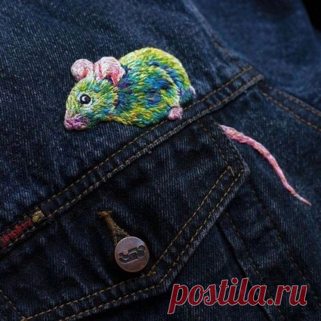 Джинсовка с мышкой / Курточные переделки / ВТОРАЯ УЛИЦА - Мода, Выкройки, Рукоделие, DIY