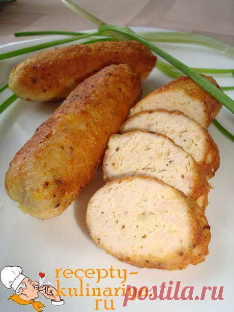 Нежные колбаски из куриного мяса
