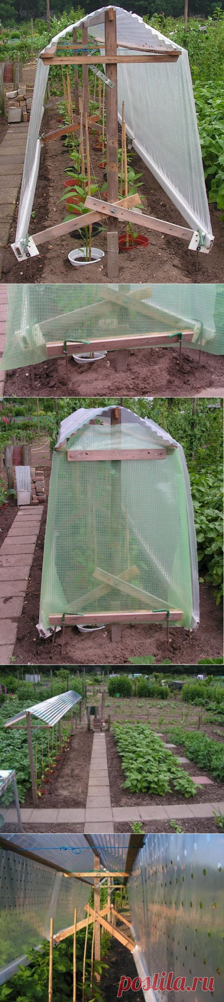 25) Пластиковая пленка на крыше над перцем или помидорами | sjefgardentips