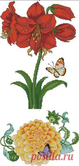 Цветы / Вышивка крестиком / PassionForum - мастер-классы по рукоделию