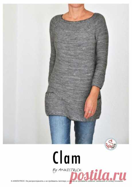 Пост на стене #вязание #спицы #джемпер #туника #платье #реглан