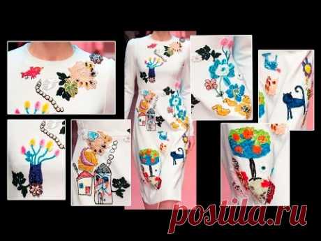 ВЫШИВКА: D&G ПЛАТЬЕ для МАМЫ   \   EMBROIDERY: D&G  DRESS for MOTHER