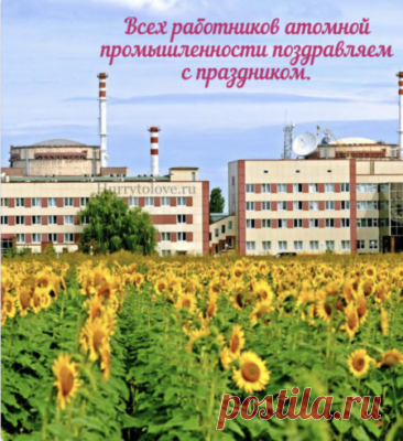 Пусть ни один нейтрон не собьёт вас с курса, а энергия успеха будет стабильной и мощной! Желаем вам блестящих идей, спокойных смен и личного счастья. Открытки на День работника атомной промышленности.