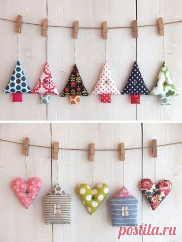 Текстильные, новогодние украшения нашего дома! Идеи для вдохновения! - Сам себе мастер - Медиаплатформа МирТесен