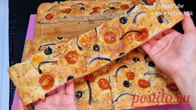 Смешайте Воду с мукой,Вы будете восторге от результата!Век живи век учись💯 ФОКАЧЧА,💯Просто и Вкусно!
