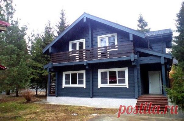 Двухэтажный дом из бруса
