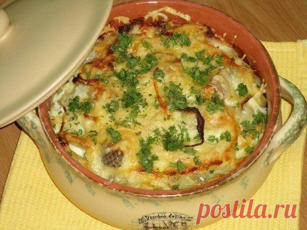 Рыба с картофелем, запеченные в мультиварке