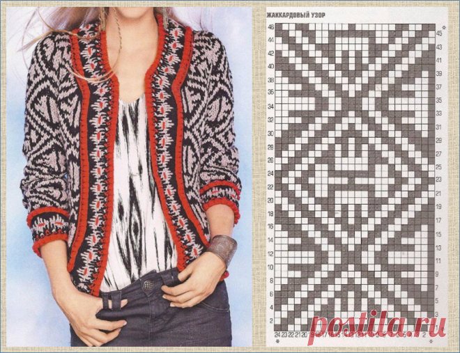 Занимательная геометрия в моделях жаккардового вязания - 20 впечатляющих примеров со схемами | МНЕ ИНТЕРЕСНО | Яндекс Дзен