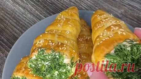 Хрустящие, румяные и очень аппетитные закусочные трубочки с начинкой