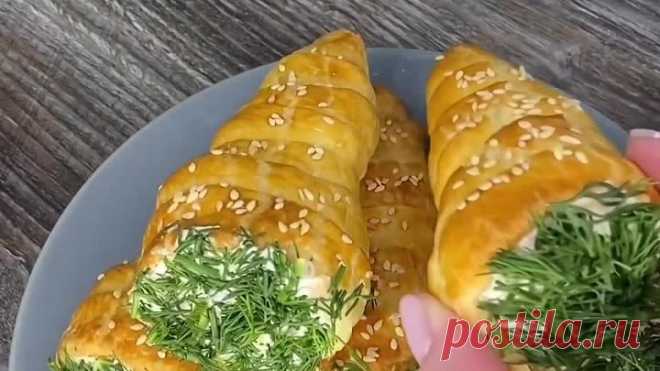 Хрустящие, румяные и очень аппетитные закусочные трубочки с начинкой