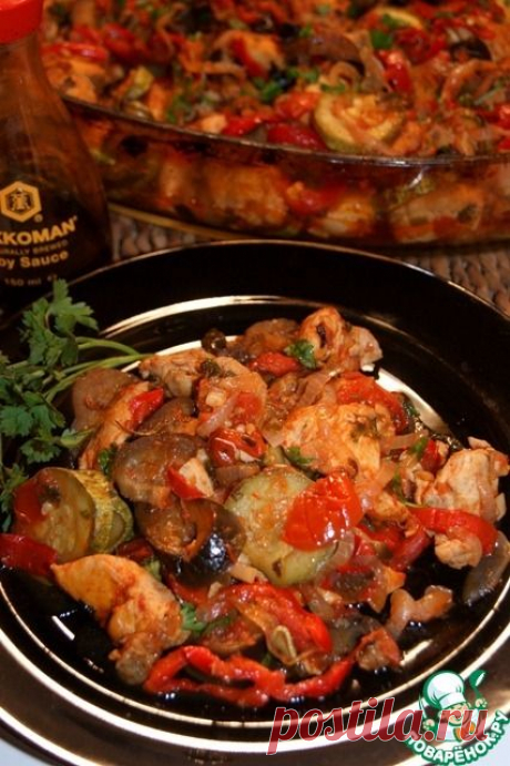 Сочное куриное филе с овощами - кулинарный рецепт