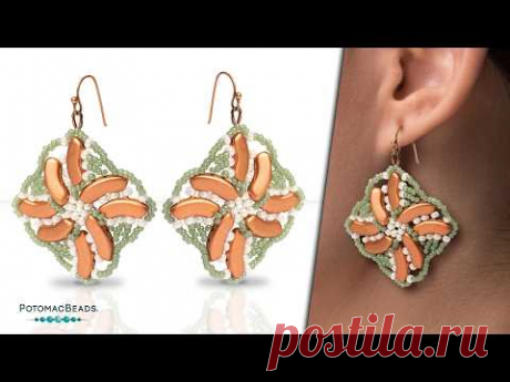 Wind Turbine Earrings - DIY Jewelry Making Tutorial by PotomacBeads